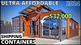 The Best ULTRA AFFORDABLE Shipping Container Homes 2024 [upl. by Ahsiemac55]