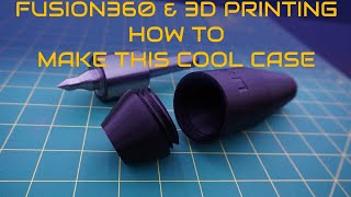 FUSION360 3D PRINTED CASE  THREADED LID GUIDE FOR BEGINNERS [upl. by Eirbua]