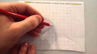 Enlargements with Negative Scale Factors  Corbettmaths [upl. by Llednol]