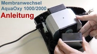 Teichbelüfter Membranwechsel  Oase AquaOxy 1000  Oase AquaOxy2000  Video Anleitung im Detail [upl. by Yttik]