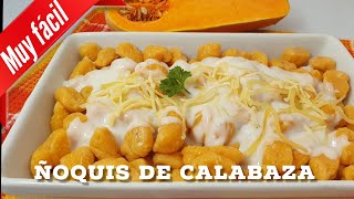 ÑOQUIS DE CALABAZA  MUY FÁCILES Y DELICIOSOS CON TODOS LOS SECRETOS [upl. by Augustus]