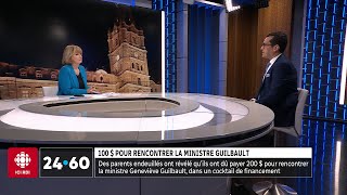 100  pour rencontrer la ministre Geneviève Guilbault  24•60 [upl. by Kcyrred573]