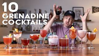 Top 10 GRENADINE cocktails  not your grandmas grenadine [upl. by Sidnarb]