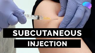 Subcutaneous Injection SC injection  OSCE Guide  UKMLA  CPSA [upl. by Annabella]