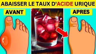 8 BOISSONS MIRACULEUSES Pour STOPPER Naturellement Un Taux Élevé dAcide Urique [upl. by Retnuh]