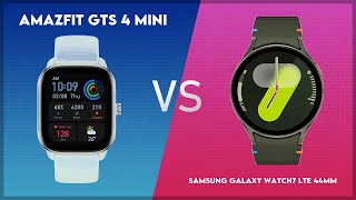 Amazfit GTS 4 Mini vs Samsung Galaxy Watch7 LTE 44mm Comparison [upl. by Niatirb]