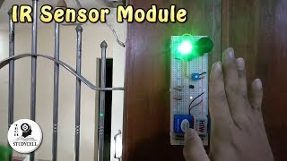 How to make IR Proximity Sensor on Breadboard with LM358  Touchless Door Bell [upl. by Nessy]