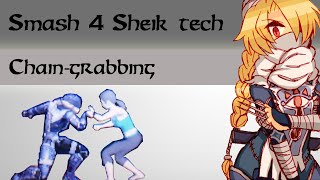 Smash 4 Sheik tech Chaingrabbing [upl. by Ettennod]