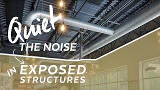 How to quiet Noise in Exposed Structure  Installation Howto  Armstrong Ceilings [upl. by Eciram]