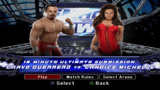 WWE SVR 2008 Chavo Guerrero vs Candice Michelle Submission [upl. by Pazit]