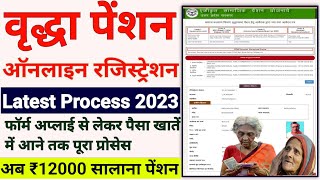 वृद्धा पेंशन ऑनलाइन कैसे करें  UP Vridha Pension Online Apply  UP New Pension Online Apply [upl. by Fiore]