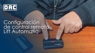 Configuración de control remoto Clonador multi frecuencia Lift Automatic II Dac Automatic [upl. by Ettennig]