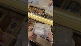 Organizing my vanity part 3 ❤️ vanity organization asmr asmrsounds aesthetic home [upl. by Inod900]