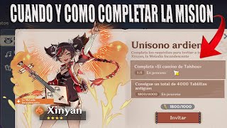 Guia como Completar Mision  EL CAMINO DE TAISHOU  para reclamar a XINYAN Genshin Impact [upl. by Oirramed940]