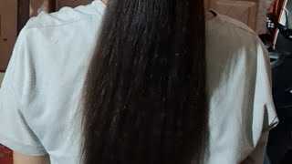 Silky smooth ghane baal Beautiful hair 😍 [upl. by Othilia]