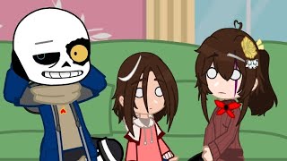 Crunch 💀  Undertale AU Axetale  FT Axe Family amp Chara  Gacha Club [upl. by Alexa]