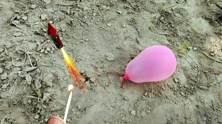 Balloon vs Rocket  Diwali Crazy Experiment 100 working [upl. by Githens]