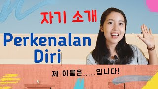 Belajar Bahasa Korea Perkenalan Diri 자기 소개 [upl. by Lloyd357]