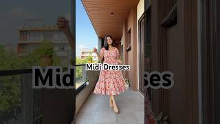 Best Dresses from Myntra l Dream Simple affiliate mididress myntrasale2024 [upl. by Arriaet]