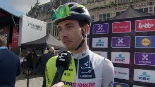 Vito Braet  Interview at the start  De Brabantse Pijl 2024 [upl. by Stouffer]