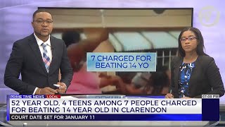 54 Yr Old 4 Teens among 7 People Charged for Beating 14yr old in Clarendon  TVJ News [upl. by Urias]