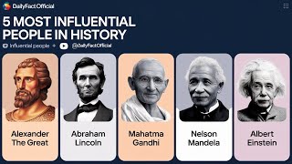 5 Most Influential People in History।। InfluentialPeople।।Historical Figures।।DailyFactOfficial [upl. by Thatch]