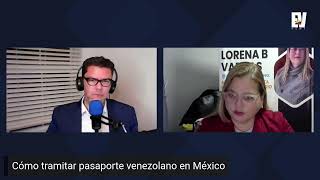 Trámites del pasaporte venezolano en México con la abogada Lorena Vargas [upl. by Ginevra]