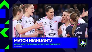 Highlights  Grupa Azoty Chemik POLICE vs CSM TARGOVISTE  CEV Champions League Volley 2023 [upl. by Olegnaid]