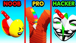 NOOB vs PRO vs HACKER SLICE IT ALL [upl. by Aticilef]