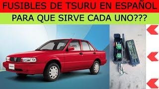 fusibles y relevadores de nissan tsuru 3 en español [upl. by Florida]