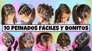 10 Peinados para Niñas en Segundos🤩Secretos Relevados Crea Estos Adorables Peinados ¡Sorprendete [upl. by Freeman]