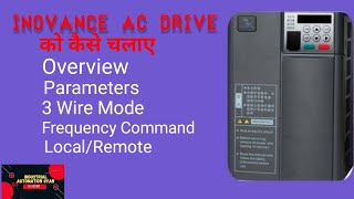 Inovance AC Drive  3 Wire mode  MD310 WIRING  Inovance VFD Connection [upl. by Levona]