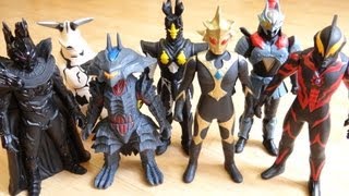 ウルトラ怪獣500 ７体の怪獣・星人を一気にレビュー amp ギンガスパーク音声確認 ウルトラマンギンガ ウルトライブ対応 ソフビ [upl. by Shelden381]