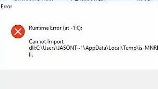 Runtime Error at 1 0 no deja desintalar programa solución en Español latino windows 10 u 11 [upl. by Ynnavoig]