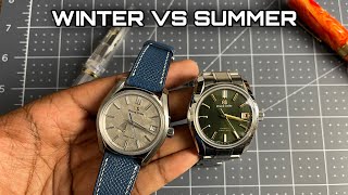 More Differences Than You’d Expect  Grand Seiko quotWinterquot SBGA415 Versus quotSummerquot SBGH271 [upl. by Nylssej]