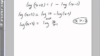 résolution dune équation logarithmique [upl. by Gibby]