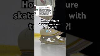 Why do ice skates have toe picks on them⛸️❄️figureskating shortvideo iceskating shorts [upl. by Mcgaw572]