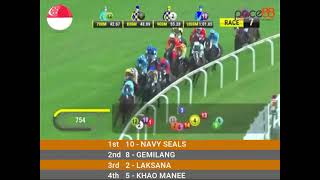 20240203  Race 7 Singapore Kranji Horse Racing Highlights  Pace88 Horse [upl. by Henrie]