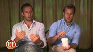 Alex OLoughlin and Scott Caan on ET [upl. by Eugilegna]