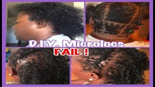 How To  Microlocs Installation  A FAIL Vlog  FineLow Density Hair  tlovespeaksss [upl. by Flessel]