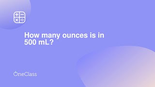 How many ounces is in 500 mL [upl. by Paymar]