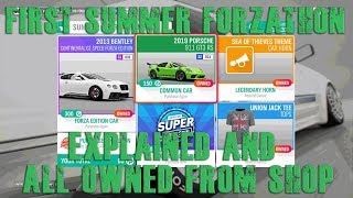 Forza Horizon 4 Forzathon quotExplained And Buy All In Forzathon Shopquot First Summer Forzathon [upl. by Heidie250]