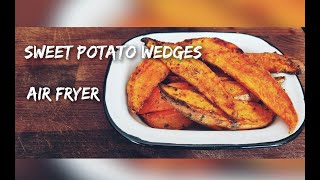 How to Make Air Fryer Potato Wedges  Sweet Potato Wedges  Ninja Foodi Air Fryer [upl. by Junius]