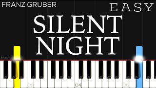 Franz Gruber  Silent Night  EASY Piano Tutorial [upl. by Veda888]