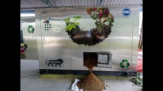 Automatic Organic Waste Compost Machine with Inbuilt Shredder [upl. by Cavuoto860]