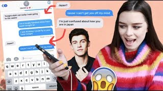 TEXTING MY CRUSH SHAWN MENDES quotLOST IN JAPANquot LYRICS [upl. by Jaddo]