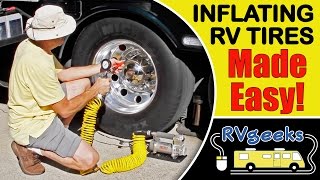 How To Inflate RV Tires The Easy Way Hint Use a Viair 400PRV [upl. by Mcneil]