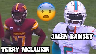 Terry McLaurin Vs Jalen Ramsey amp Xavien Howard 😳 Dolphins Vs Commanders 2023 highlights WR Vs CB [upl. by Macdougall]