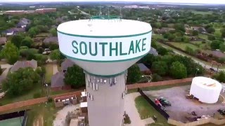 Southlake Water Tower Drone Video in 27k DJI Phantom [upl. by Atnaloj]