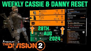 The Division 2 quotWEEKLY CASSIE MENDOZA amp DANNY WEAVER RESET LEVEL 40quot August 28th 2024 [upl. by Zaneski365]